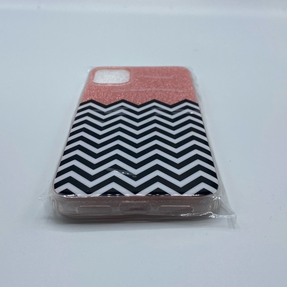 iPhone 11 Chevron Bling Glitter Hardshell Case - Picture 7 of 8